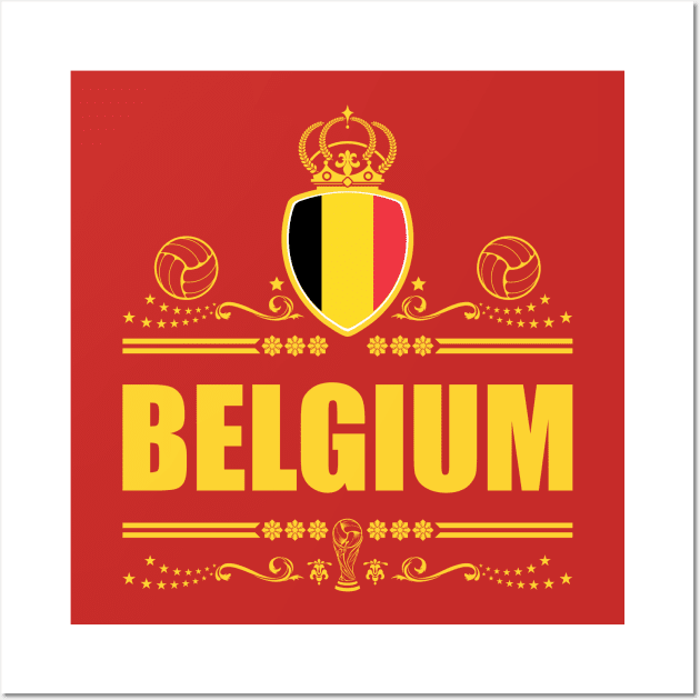 BELGIUM FOOTBALL GIFTS | VIGNETTE LINEART Wall Art by VISUALUV